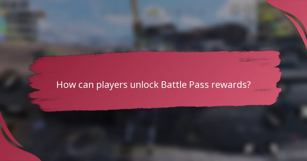 How can players unlock Battle Pass rewards?