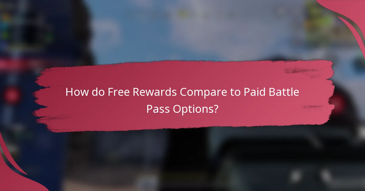 How do Free Rewards Compare to Paid Battle Pass Options?