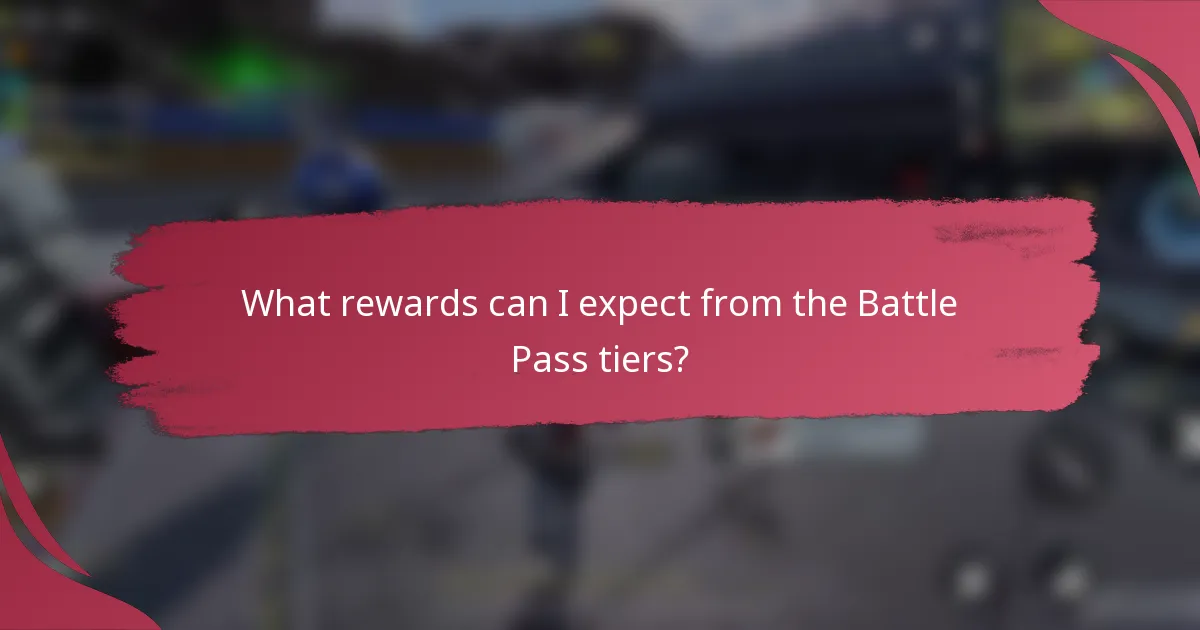 What rewards can I expect from the Battle Pass tiers?